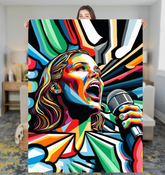 Electric Guitar Dreams Sherpa Blanket